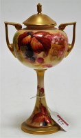 Lot 176 - A circa 1900 Royal Worcester porcelain vase...