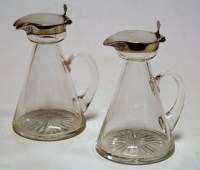 Lot 185 - A pair of Edwardian whisky tots, each having...