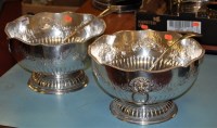 Lot 224 - A pair of 20th century silver plate on copper...