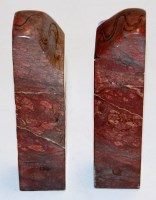 Lot 267 - A pair of Chinese marble desk ornaments each...
