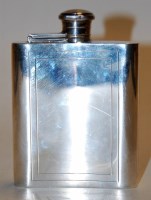 Lot 269 - A modern silver pocket hip flask