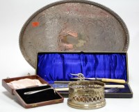 Lot 227 - A small collection of miscellaneous silver...