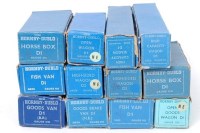 Lot 136 - Twelve Dublo wagons, all NE all blue boxes, 2x...
