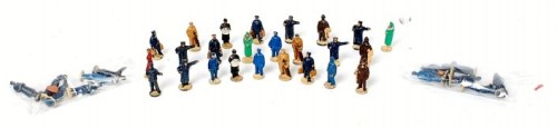Lot 186 - H-Dublo metal figures not boxed: approx 19...