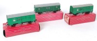 Lot 193 - Three H-Dublo wagons, two 4316 horse box BR(S)...