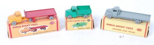 Lot 176 - Three Dublo Dinky toys - 064 Austin lorry,...