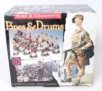 Lot 685 - King & Country UK 54mm whitemetal Pipes &...