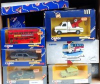 Lot 710 - 22 various boxed Corgi modern issue release...