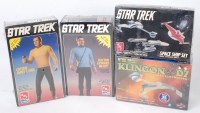 Lot 715 - Four various Star Trek related plastic kits by...
