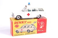 Lot 735 - Dinky Toys No. 278 Vauxhall Ambulance white...