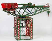 Lot 762 - A home built Meccano 1950s model of a dockyard...
