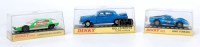 Lot 726 - Three plastic cased Dinky Toys diecast to...
