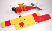 Lot 767 - A part complete balsa wood model of a radio...