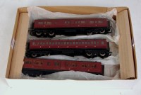 Lot 694 - 3 Ratio kit built LMS (ex LNWR) corridor...