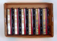 Lot 831 - 6 H-Dublo D11 tinplate coaches, maroon and...