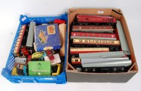 Lot 852 - Two trays containing mainly H-Dublo dismantled...