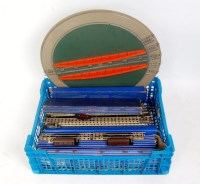 Lot 854 - Tray of H-Dublo rail straight track approx 75...