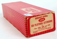 Lot 826 - Box of 6 Hornby Dublo 5086 platform extensions...