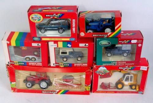 Lot 1207 - Seven various boxed Britains modern release...