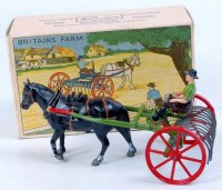 Lot 1267 - Britains Farm Series, Set 8F - Horse Rake,...