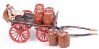 Lot 1296 - Taylor & Barrett Horse drawn Brewers Dray, Set...
