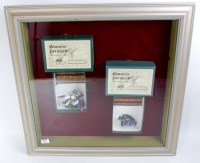 Lot 1304 - 2 Framed and Glazed Pictures Depicting 4...