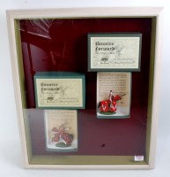 Lot 1305 - 2 Framed and Glazed Pictures Depicting 4...