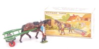 Lot 1277 - Britains, 9F Farm Series Horse Drawn Roller,...