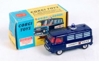 Lot 1638 - Corgi Toys, 464, Commer Police Van, dark blue...
