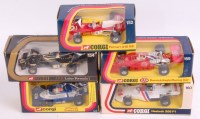 Lot 1648 - 5 various boxed Corgi F1 racing diecast...