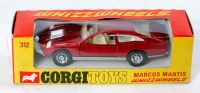 Lot 1666 - Corgi Toys, 312, Marcos Mantis, dark metallic...