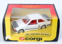 Lot 1671 - Corgi Toys, 453, Escort RS1600, white and...