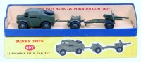 Lot 1913 - Dinky Toys, 697 25-pounder field gun gift set...