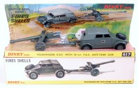 Lot 1914 - Dinky Toys, 617 VW KDF and 50mm gun,...
