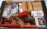 Lot 1553 - One tray of mixed resin and white metal...