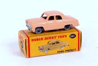Lot 1955 - Dublo Dinky Toys, 061, Ford Prefect, tan body...