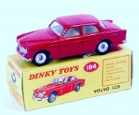 Lot 2017 - Dinky Toys, 184 Volvo 122s, red body,...