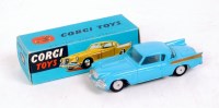Lot 1636 - Corgi Toys, 211 Studebaker Golden Hawk, blue...