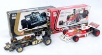 Lot 1650 - Two boxed large scale Corgi F1 racing diecast,...