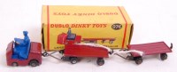 Lot 2059 - A Dublo Dinky 076 Lancing Bagnall tractor and...