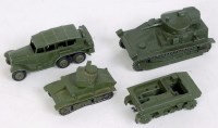 Lot 2062 - Dinky Toys Loose Military Diecast Group, 4...