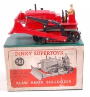 Lot 2065 - Dinky Toys, 561, Blaw Know Bulldozer, red body...