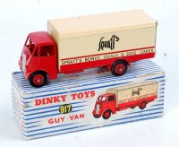 Lot 2068 - Dinky Toys, 917, 'Spratts' Guy van, red cab...