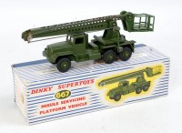 Lot 2070 - Dinky Toys, 667 missile servicing platform...