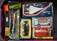 Lot 1651 - Seven various boxed and loose vintage diecasts...