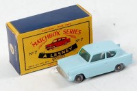 Lot 2307 - Matchbox 1-75 Series No.7B Anglia, light blue,...