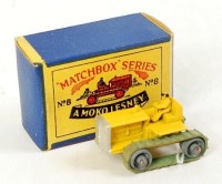 Lot 2308 - Matchbox 1-75 Series No.8a Caterpillar Tractor,...