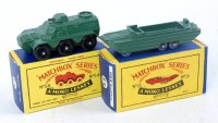 Lot 2357 - Matchbox 1-75 Series Military Diecast Group, 2...