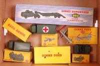 Lot 1968 - Dinky Toys Boxed Military and Aircraft Group,...