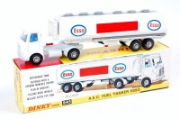 Lot 2072 - Dinky Toys 945, AEC fuel tanker Esso, white...